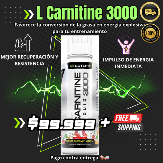 Tratamiento quema grasa - L Carnitine 3000 Mg - Resultados visibles en tu cuerpo